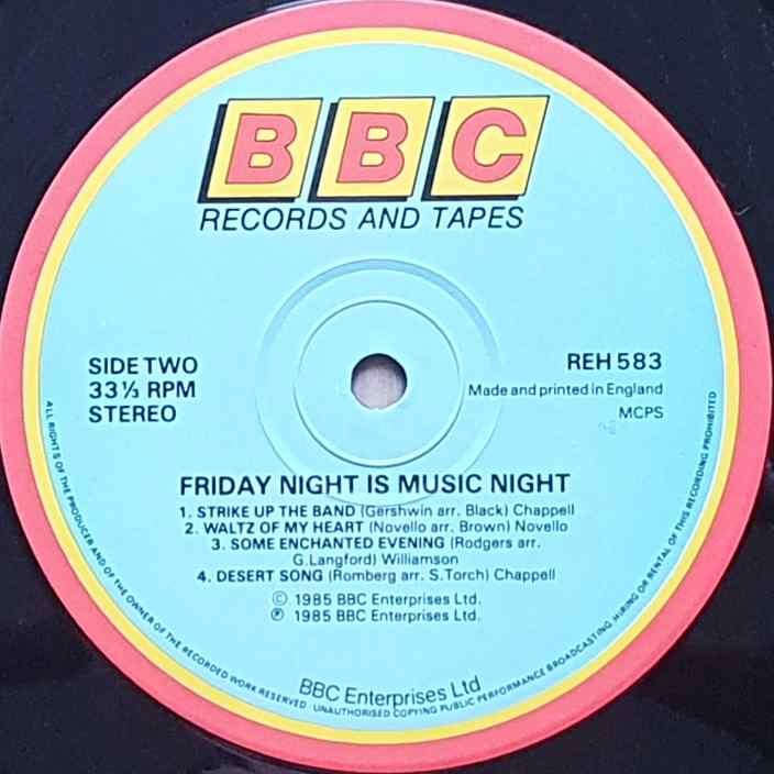 REH 583 Friday night is music night Various from the BBC records and Tapes library Label